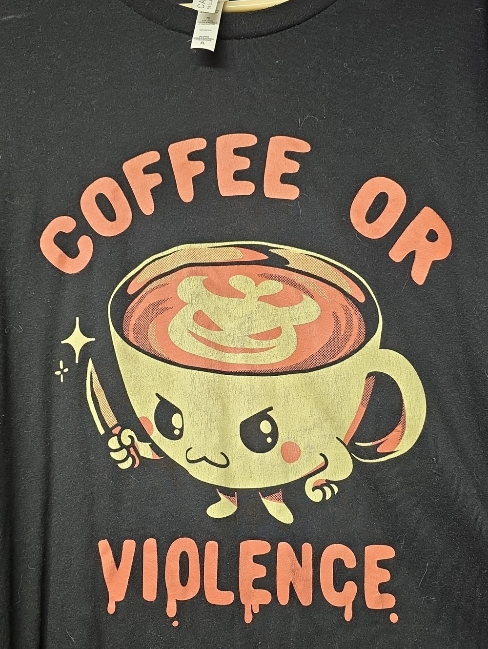 'Coffee or Violence' unisex tshirt